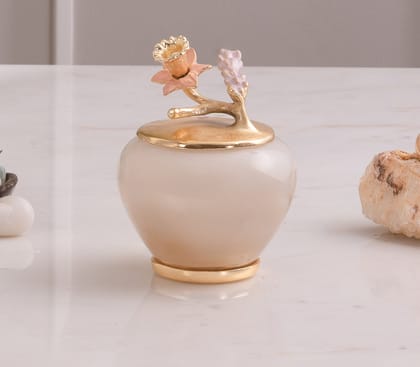 Summer Garden Cotton Jar
