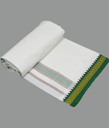 Shyam Handloom Cotton Men's Lungi White ( Pack of 1 )