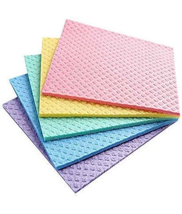 Gjshop Kitchen Wipe Wet and Dry Microfiber, Sponge Cleaning Cloth