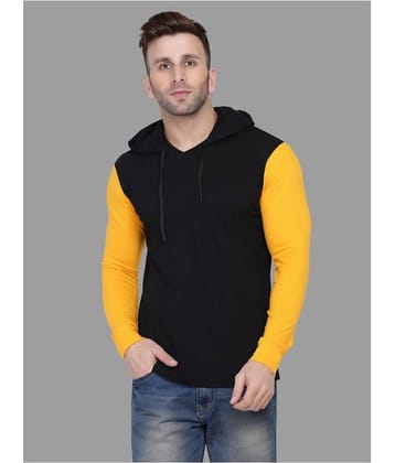 Tfurnish Cotton Blend Black Solids T-Shirt