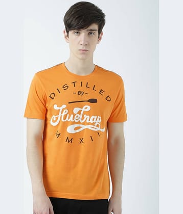 Huetrap Pack of 1 Cotton Regular Fit Men's T-Shirt ( Orange )