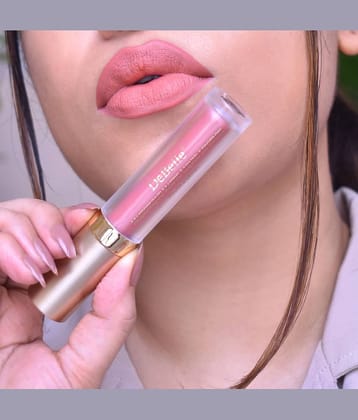 DeBelle Nude Pink Matte Smudge Free Liquid Lipstick ( Pack of 1 )