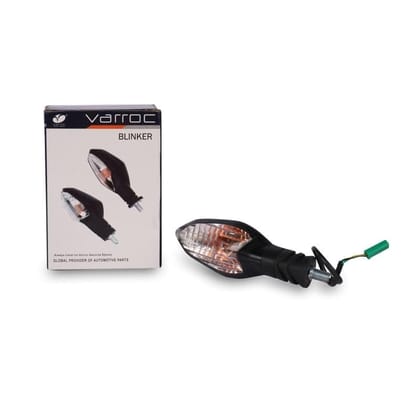 Varroc Rear LH & Front RH Indicator for DSVR 125 ST Bike | Durable Build & Superior Performance | Resists Water and Corrosion | Shockproof | Easy Installation with Pre-Wiring | Pack of 2