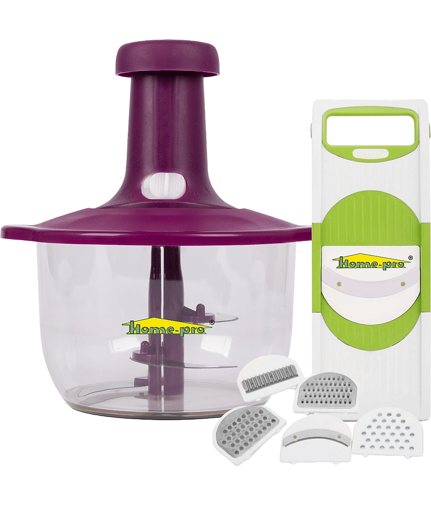 HomePro - Multicolor Plastic Mannual Chopper 1500 ml ( Pack of 2 )