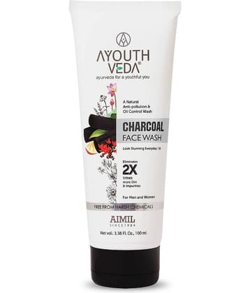 Ayouthveda charcoal face wash 100 ml Face Wash 100 mL