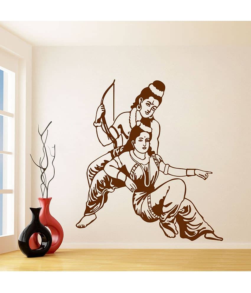 Decor Villa Rama and Sita PVC Wall Stickers