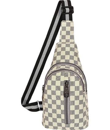 ZAIKO BAGS Zaiko Waist bag Synthetic White Waist Pouch