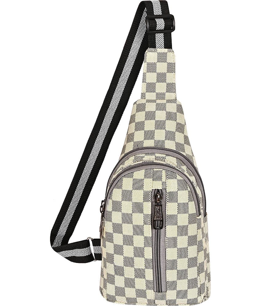 ZAIKO BAGS Zaiko Waist bag Synthetic White Waist Pouch