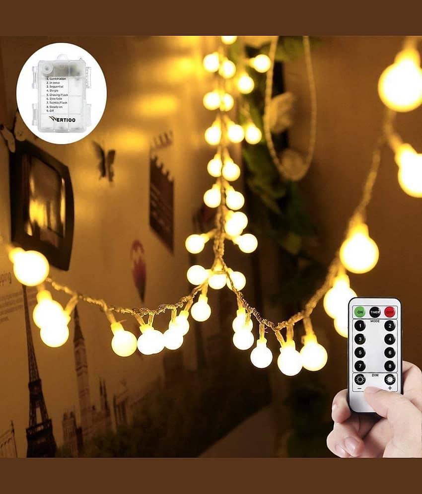 MIRADH 18 Ft 40 LED 8 Modes with Remote String Lights
