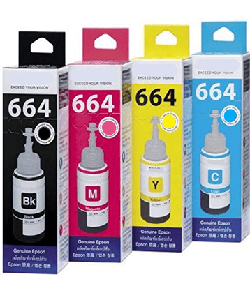 ID CARTRIDGE 664 Multicolor Pack of 4 Cartridge for L300, L350, L355, L550, T7741 Ink Bottle For Compatible for Ep son M100 M199