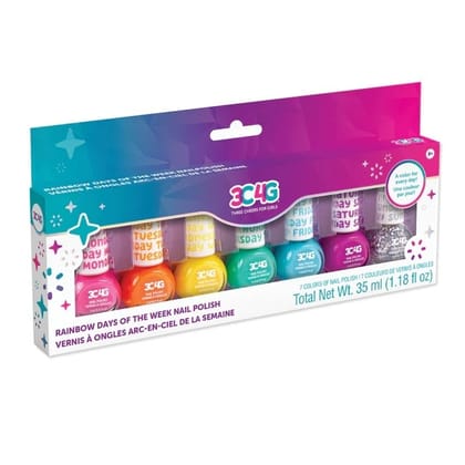 Make It Real Rainbow Days of the Week Nail Polish Make It Real Rainbow Days of the Week Nail Polish