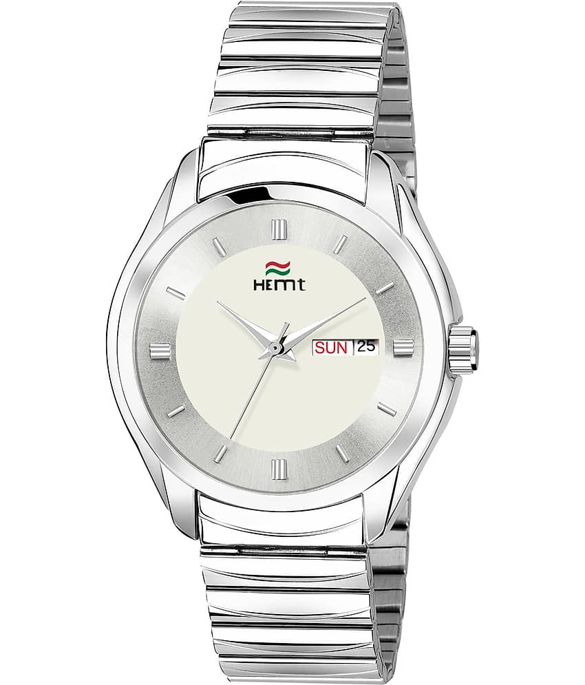 Hemt Silver Stainless Steel Analog Men's Watch