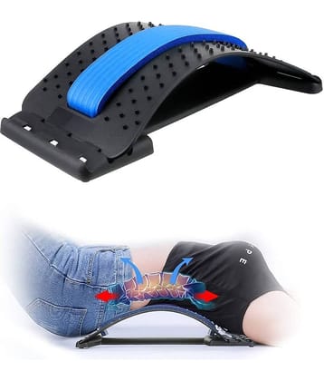 Shopeleven Back Massager Magic Stretcher Lumbar Support Spine Waist Pain Relax Fitness Tool, for Lower and Upper Back Massager and Support, Lumbar Support for Office Chair