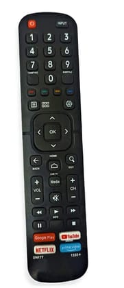 Ehop EN2BX27V 4K FHD LCD LED TV Smart TV 32US 43US 32GA 43GA Remote Control with Function Netflix YouTube Prime Video Google Play Compatible for VU