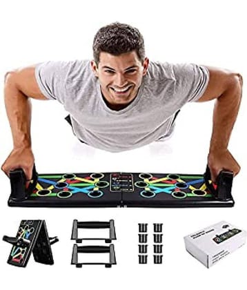 Oddish® Multifunctional Push Up Board | 14-in-1 Color Coded Foldable Pushup Training System for Chest, Arms, Shoulders, Back & Core Workout | Portable Home Gym Equipment for Men & Women