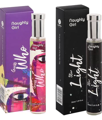 Naughty Girl Luxury EDP Guess Who With Star Light Perfumes for WomenBuy One Get One (30ml x 2)