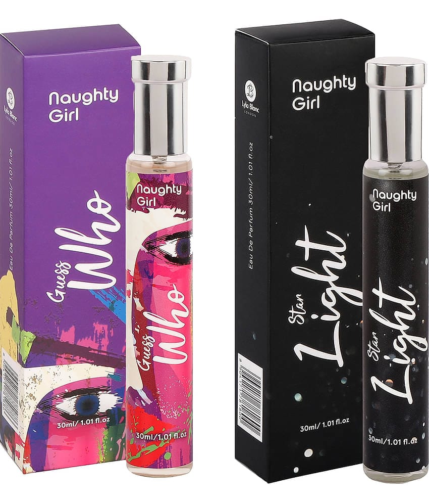 Naughty Girl Luxury EDP Guess Who With Star Light Perfumes for WomenBuy One Get One (30ml x 2)