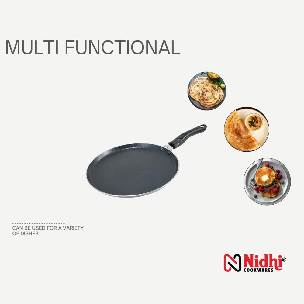 Nidhi Non-Stick Dosa Tawa, 260 Mm, Aluminium