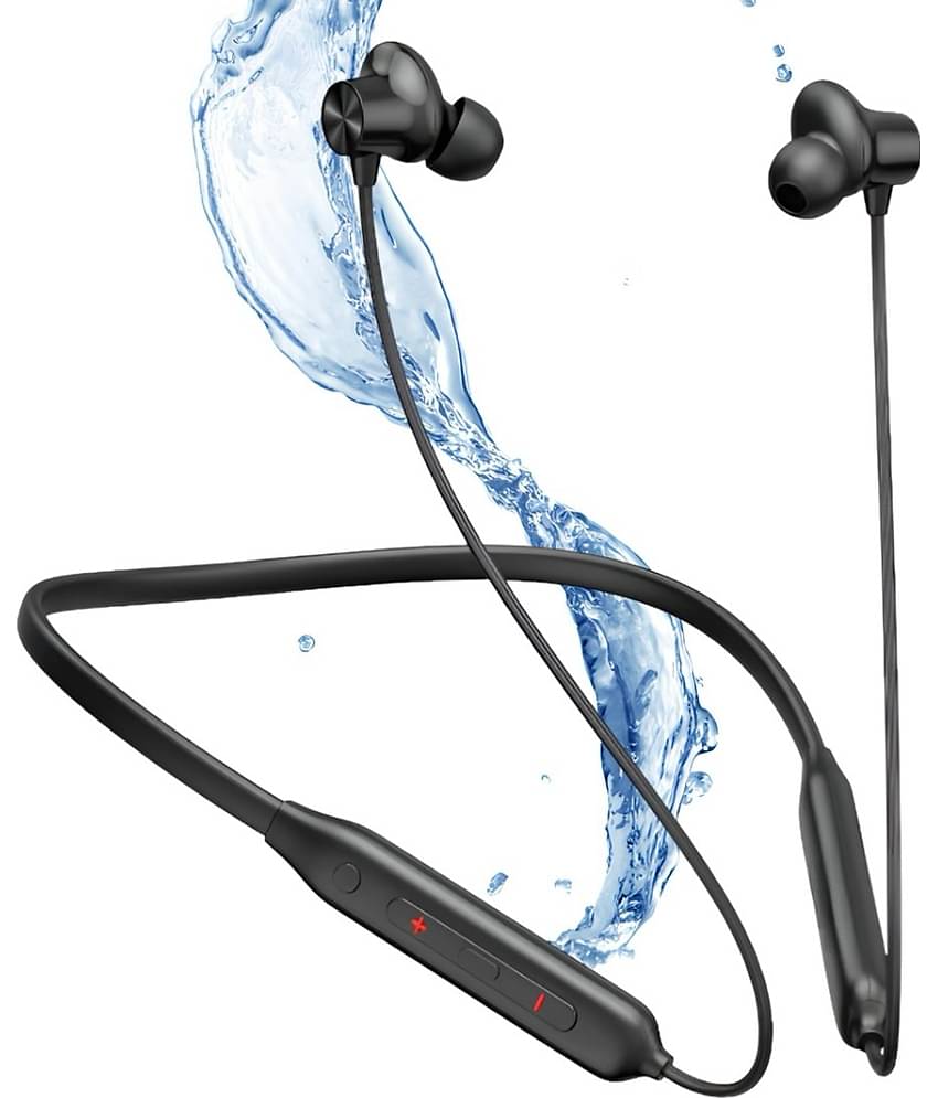 UCOOL Bullet B. Bluetooth Neckband In-the-ear Bluetooth Headset with Upto 20h Talktime Noise Cancellation - Red