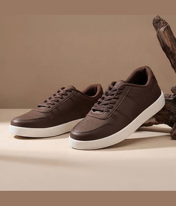 Neemans Neeman's Mono Court Sneakers for Men Brown Men's Sneakers