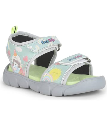 Liberty FLYNN-42 SeaGreen Velcro Sports Sandals For Kids