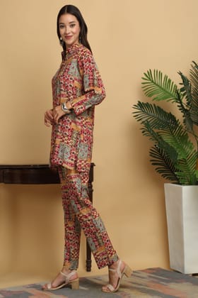 3001-Hometrade India-Standard King Size (90*108 Inches)-Buy Pure Cotton Jaipuri Printed Flat King Size Double Bedsheet With 2 Matching Pillow Cover