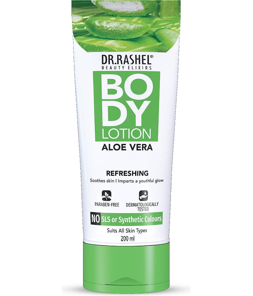 DR RASHEL Aloe Vera Body Lotion Soothes and Nourishes all types of skin (200 ml ,Pack of 1)