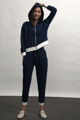 IN THE NAVY JOGGER-XL / Navy/White