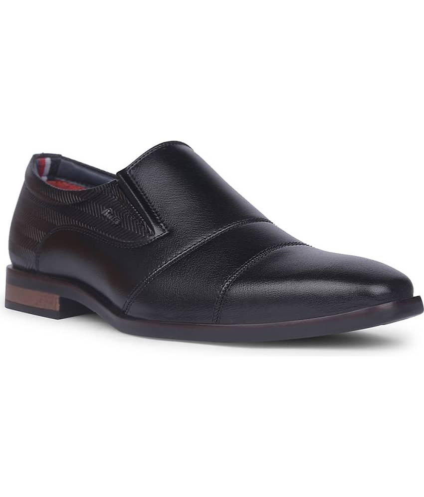 Bata Black Men's Slip On Formal Shoes
