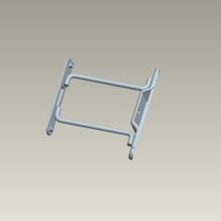 BRACKET COMPLETE FRONT NO PLATE - HF Deluxe - 64311KST950S