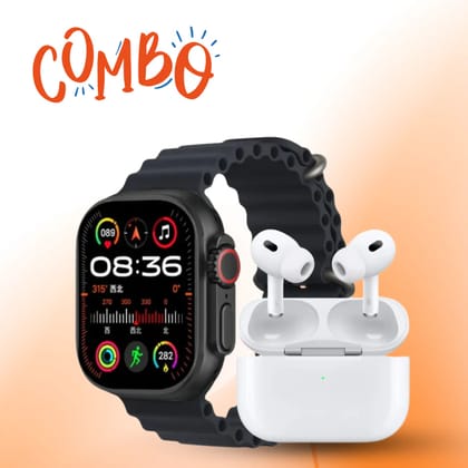 T900 Smartwatch & Airbuds Pro Bundle (Combo Pack) Random Color