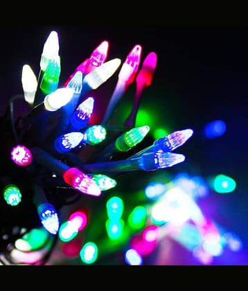 MIRADH 18m 60 ft.75 ROCKETBulb  8 Mode LED String Lights Multi