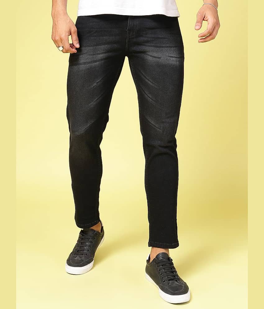 Rigo Regular Fit Faded Men's Jeans - Black ( Pack of 1 )