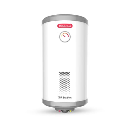 Racold CDR DLX Plus 25L Vertical Energy Efficient Storage Water Heater(Geyser) with Free Standard Installation & Pipes| Temperature Display|Temperature Knob|Titanium Enameled Coating,BEE 5 star rating Racold CDR DLX Plus 25L Vertical Energy Efficient Sto