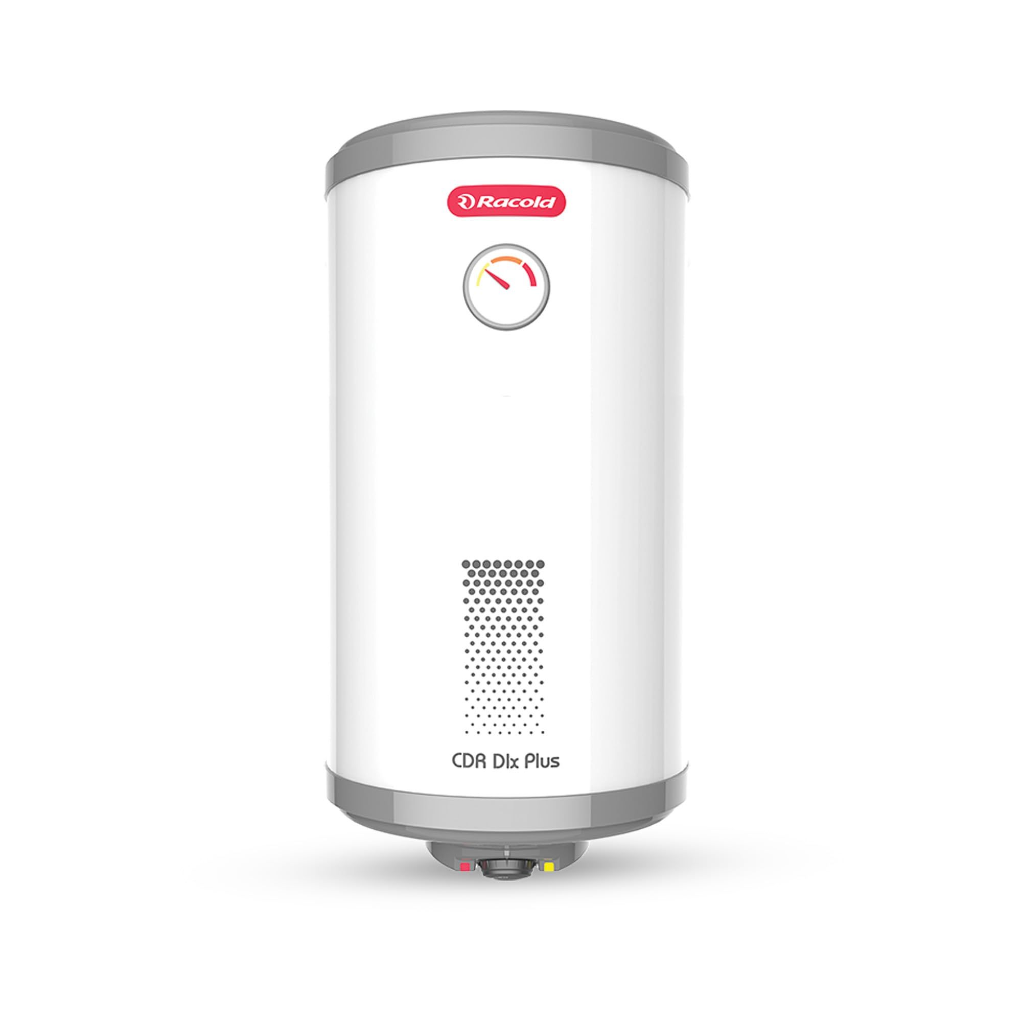 Racold CDR DLX Plus 25L Vertical Energy Efficient Storage Water Heater(Geyser) with Free Standard Installation & Pipes| Temperature Display|Temperature Knob|Titanium Enameled Coating,BEE 5 star rating Racold CDR DLX Plus 25L Vertical Energy Efficient Sto