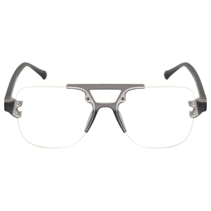 TERRY & CO | Zero Power Blue Cut Eyeglasses | Anti-Glare, UV Protection, Lightweight | For Gaming & Computer Use | Unisex | GREY