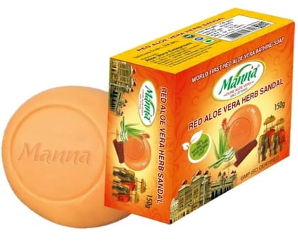 Manna Red Aloe Vera Sandal Soap