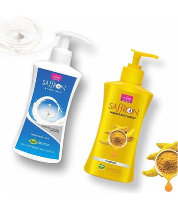 VI-JOHN Saffron Fairness Body Lotion Turmeric 250ml Pack of 2