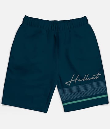 HELLCAT Pack of 1 Cotton Blend Shorts For Boys ( Blue )