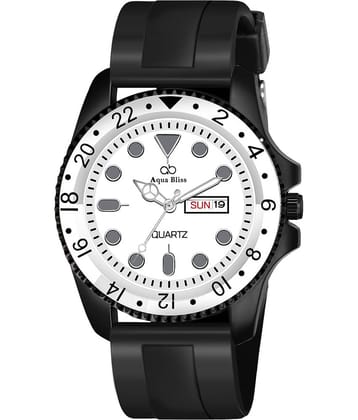 AQUA BLISS - Black Silicon Analog Men's Watch