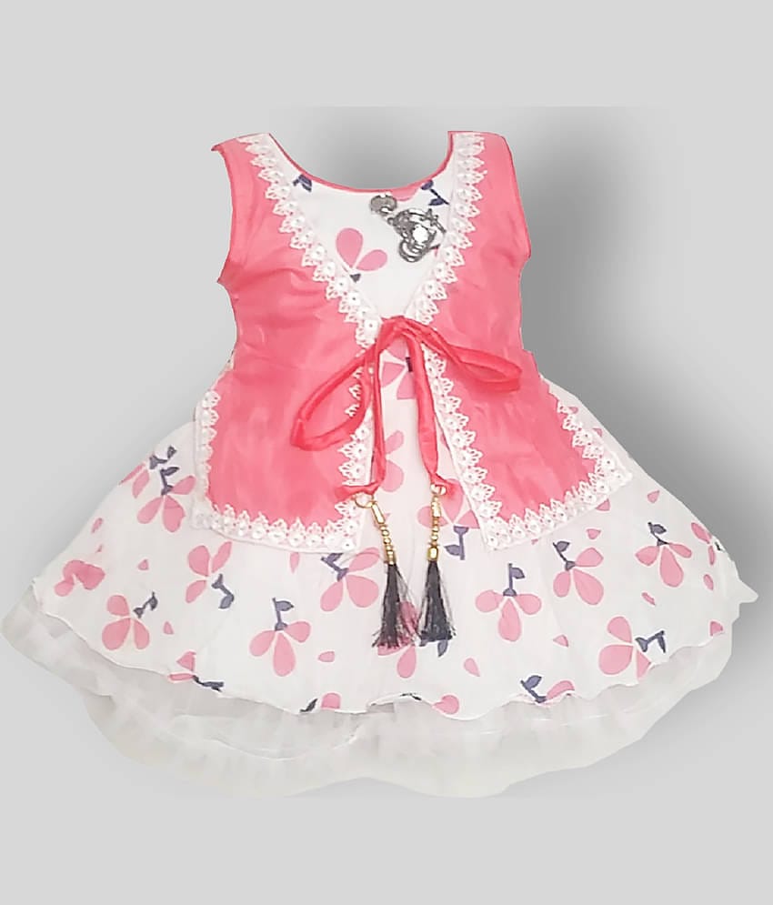 harshvardhanmart Baby Girls Cotton Blend Frocks ( Red )