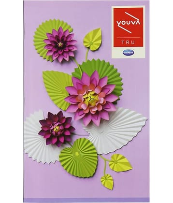 Navneet Youva Soft Bound Long Book (Feminine Series) 17x27 cm Single Line 172 Pages - Pack of 4