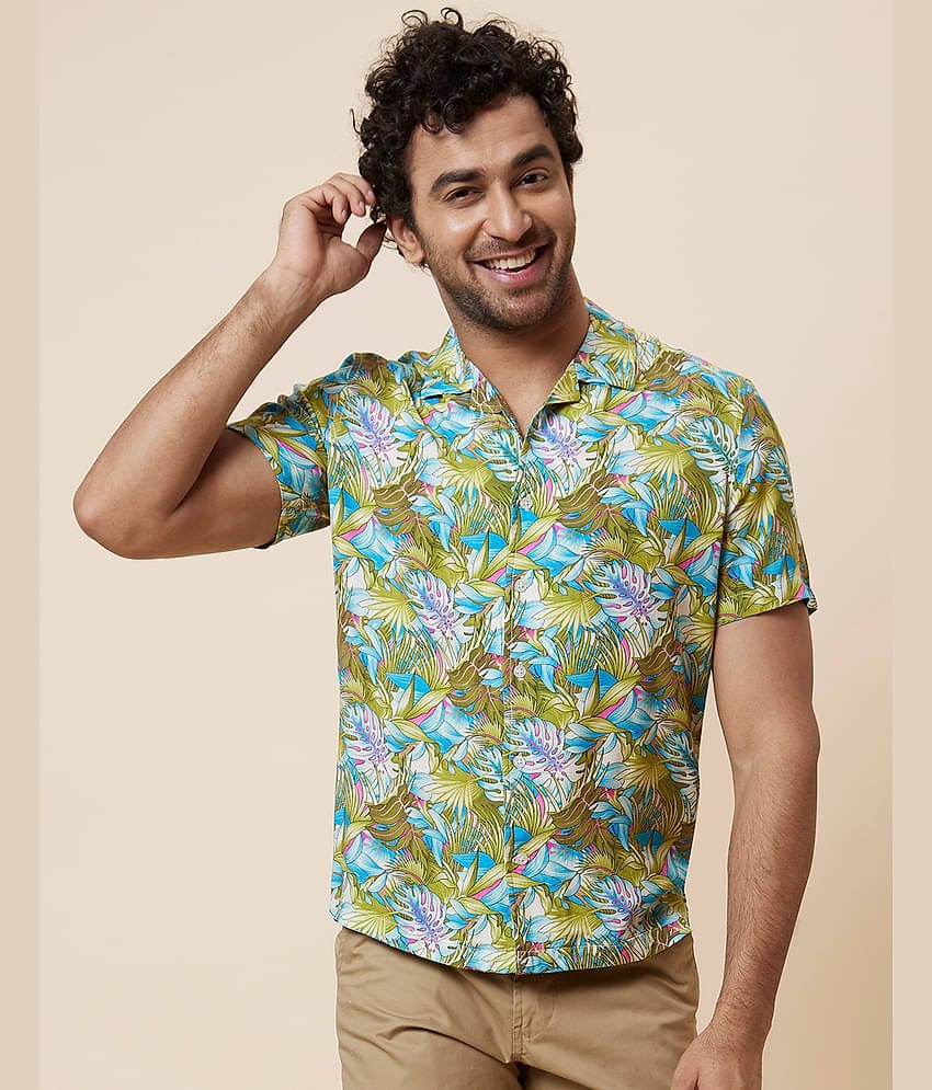 Globus - Green 100% Cotton Regular Fit Men's Casual Shirt ( Pack of 1 )