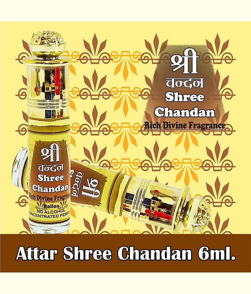 INDRA SUGANDH BHANDAR Attar Shree Mysore Sandal|Chandan 6ml Rollon Pack