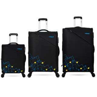 Timus Flash Plus Stylish Cabin Check In Trolley Luggage Combo Set 358cm,68cm,78cm Expandable Cabin Check-in