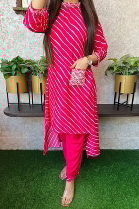 Muslin Handwork Set-L / Pink