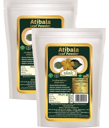 Biotic Atibala Leaf Powder (Abutilon indicum) Kangi Powder 400 gm Pack of 2