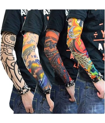 ATIPRIYA Multicolor Printed Riding Sleeves ( Set of 4 )