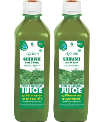 Axiom Shirish Juice 500ml (Pack of 2)|100% Natural WHO-GLP,GMP,ISO Certified Product