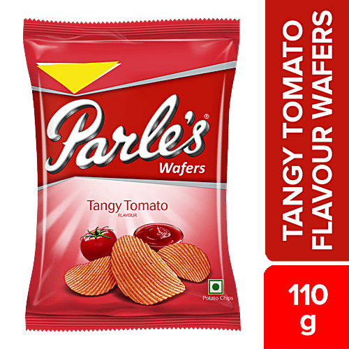 Parle Wafers Potato Chips - Tangy Tomato Flavour, 110 g